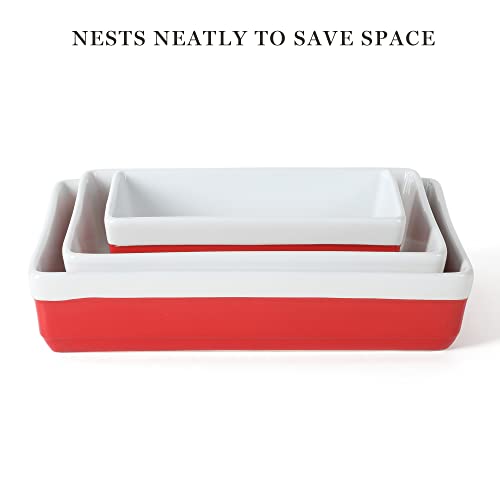 3 Piece Oven to Table Stoneware Bakeware Set