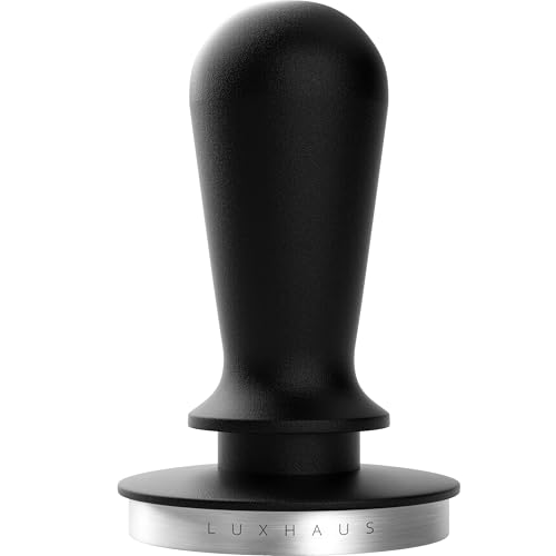 53mm Calibrated Level Tamper for Espresso Machine with Spring Loaded 100% Flat Stainless Steel Base
