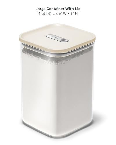 4 qt Glass Airtight Food Storage Container with Lid