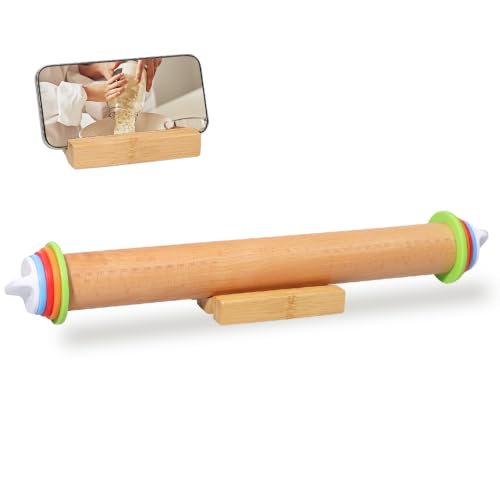 Adjustable Rolling Pin with Thickness Rings