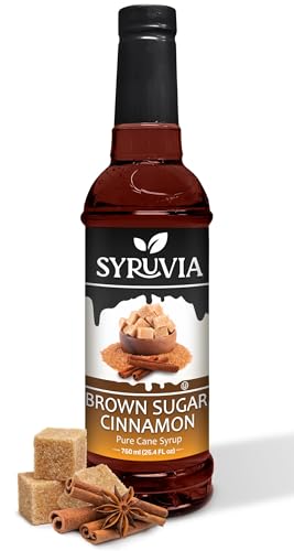Coffee Syrup Brown Sugar Cinnamon Flavored Syrup for Drinks (25.4 Fl Oz)