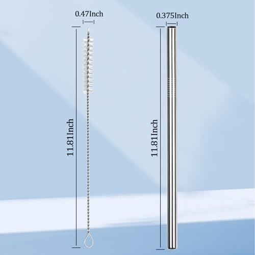 Stainless Steel Straw Replacement for Stanley 40 oz 30 oz (6 Count)