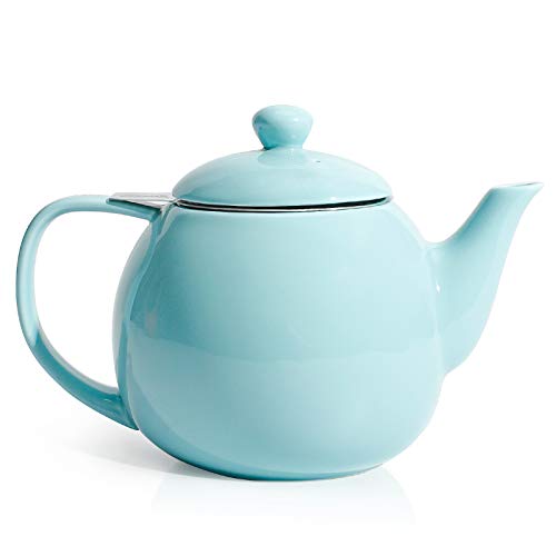 Teapot Porcelain Tea Pot with Stainless Steel Infuser