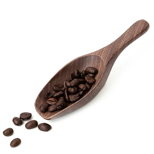 Black Walnut Coffee Scoop for Ground Coffee