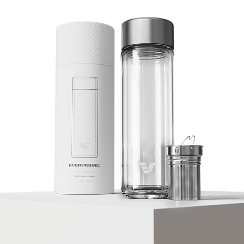 Glass Multi Tea Infuser Bottle 14oz