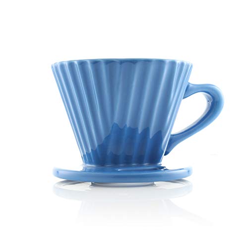 Lotus ceramic pour over coffee dripper
