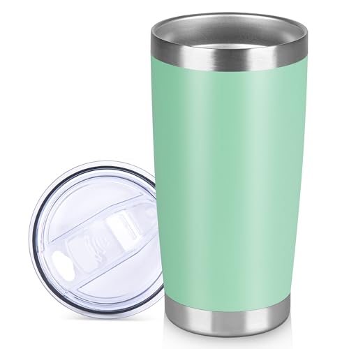 20 oz Tumbler Stainless Steel Tumblers Bulk with Lid Double Wall Insulated Coffee Tumbler Cups for Hot & Cold Drinks Powder Coated Travel Coffee Tumbler Mug Metal