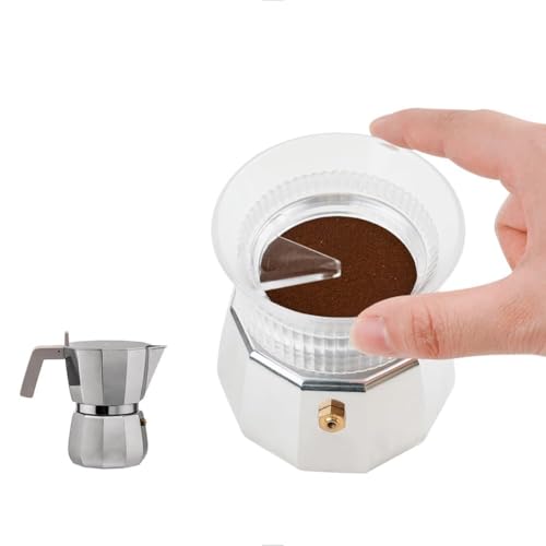 54mm Moka Pot Dosing Funnel & Distributor for 3 Cup Moka Pot