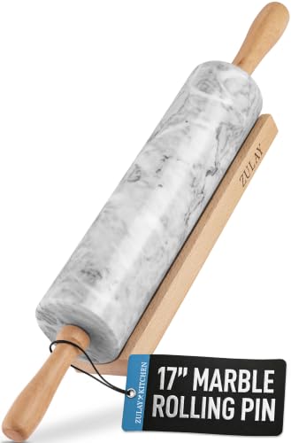 17 Inch Marble Rolling Pin With Stand