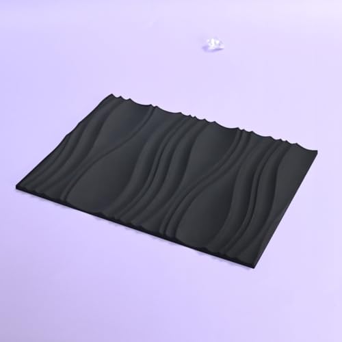 Silicone Fondant Mold Wave Pattern Embossing Mat for Cake Decorating DIY Clay