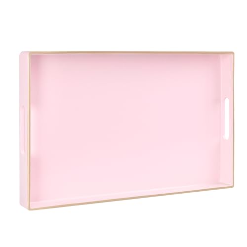 Pink Decorative Tray for Coffee Table
