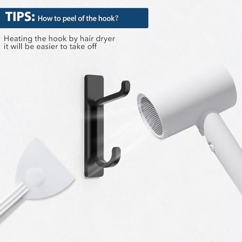 Wall Hooks for Coat and Towel (6 Count)