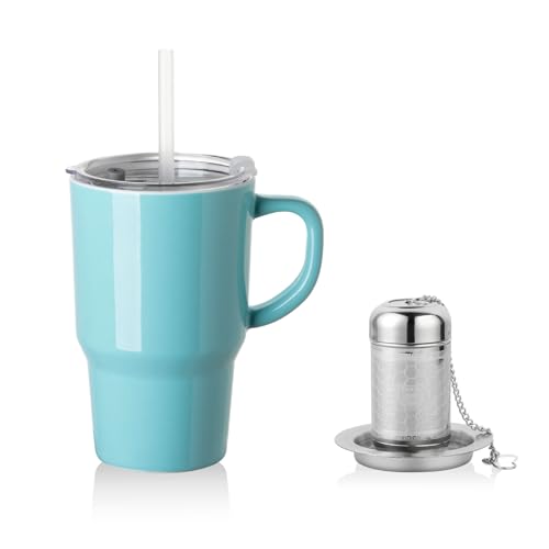 Sweejar Ceramic Tea Cup with Lid