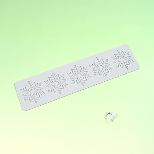 Silicone Mold 3D Hollow Out Lace Mold 3D Cake Christmas Snowflakes Silicone Mould Fondant Chocolate Stencil Border Bakeware Cake Decorating