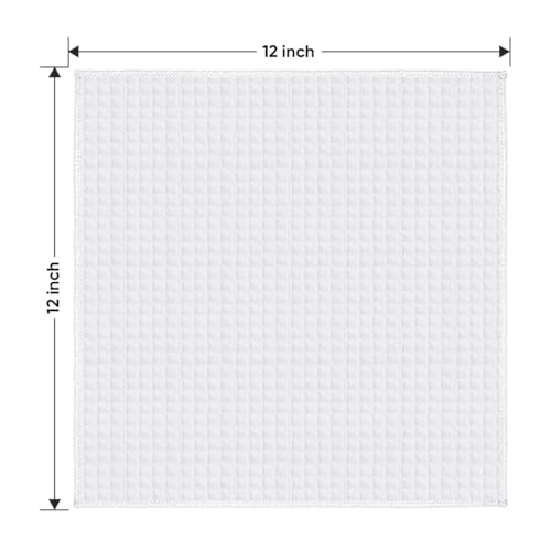 White Waffle Weave Microfiber Towel (10 Count)