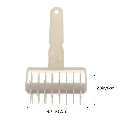 Plastic Pizza Dough Docker Roller 7.87 Inch Baking Spike Roller Pastry Tool Prevents Dough Blistering Even Rising Thin Crust for Pizza and Pastry Preparation