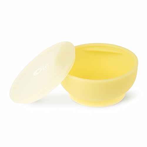 Silicone Baby Bowl with Suction & Lid for Toddlers