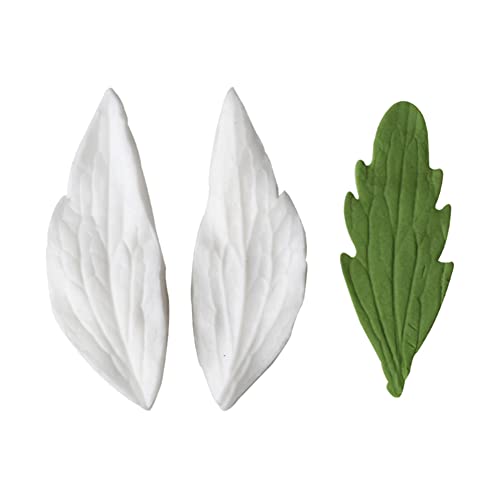 8Pcs Sugar Paste Leaf Veiners Fontant Mold Fondant Silicone Leaf Rose (8 Count)