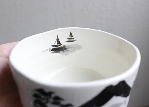 Japanese Traditional Handcrafted Matcha Chawan Tea Bowl Cup Ceremony Tableware Pottery