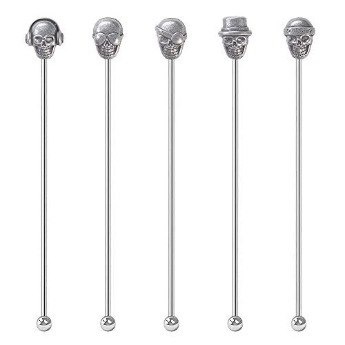 Skull Shape Swizzle Sticks