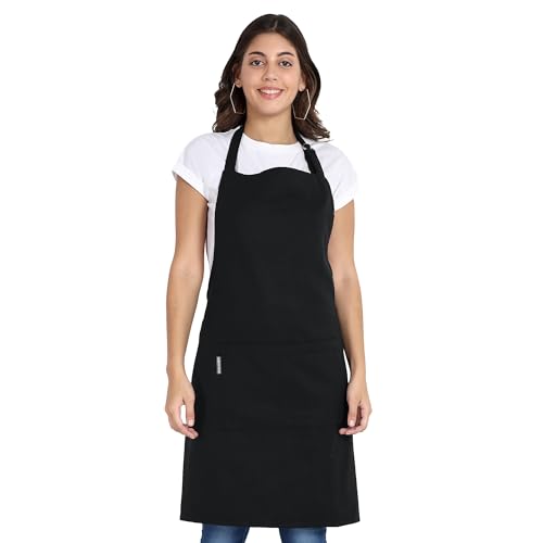 Chef Aprons Recycled Cotton Kitchen Apron with an Adjustable Neck with Long Ties