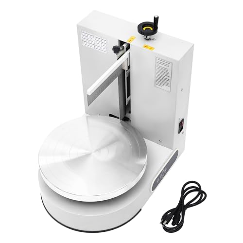 Cake Decorating Coating Machine Cream Spreading Automatic Frosting Turntable with Graduated Scraper for 4