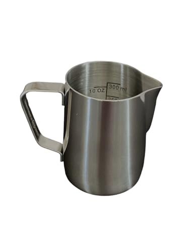 12 Oz Etched Milk Frothing Pitcher Latte Art Espresso Stainless