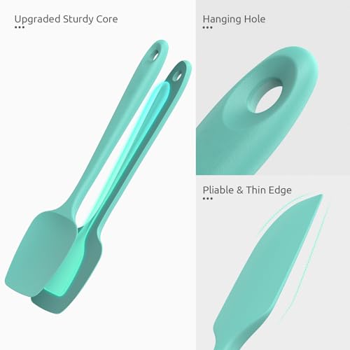 Silicone Spatula Set with 600 Degrees Fahrenheit Heat Resistant