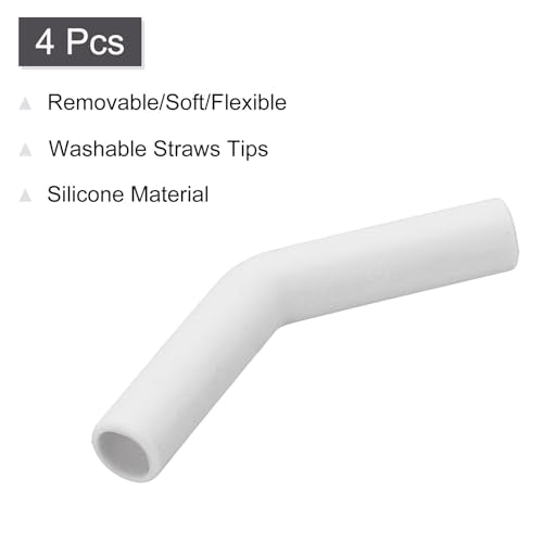 4Pcs Silicone Straw Tips (4 Count)