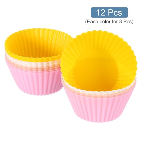 12Pcs Silicone Cupcake Liners