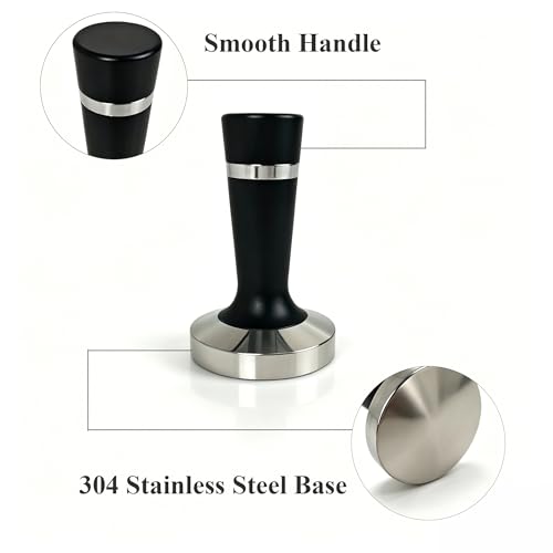 Coffee 51mm Tamper Espresso Hand Tamper 304 Stainless Steel Espresso Coffee Tamper