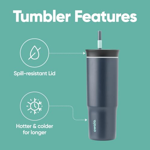 Tumbler Stainless Steel Water Bottle 24 oz Foggy Tide