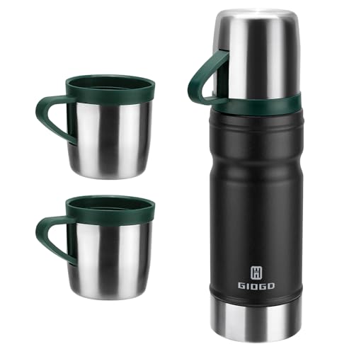 Vacuum Insulated Water Bottle Thermo Water Flask with Cup 680ml