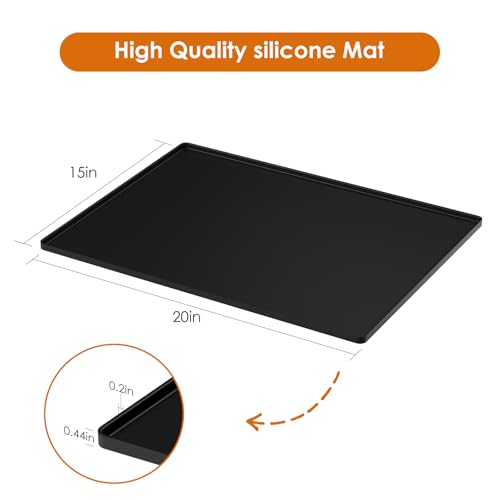 Silicone Coffee Mat with Raised Edges