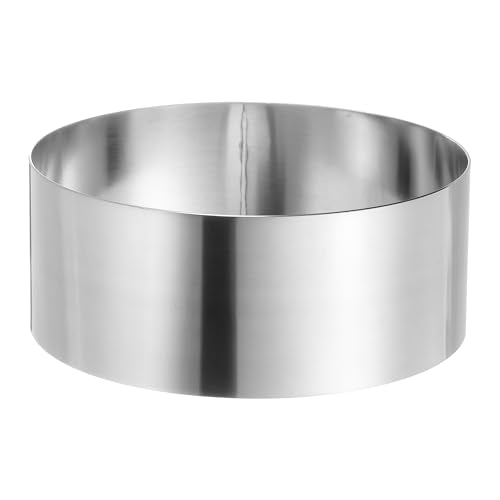 Round Cake Ring 5 x 2 Inch Seamless Stainless Steel Pastry Mousse Dessert Ring Mirror Coating for Baking Cooking Making Tool