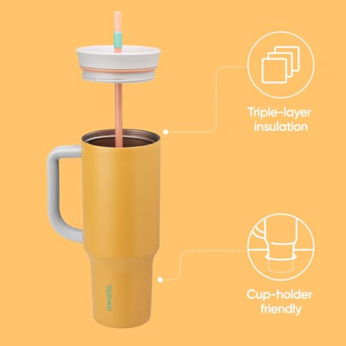 Tumbler Stainless Steel Water Bottle 40 oz Tropical