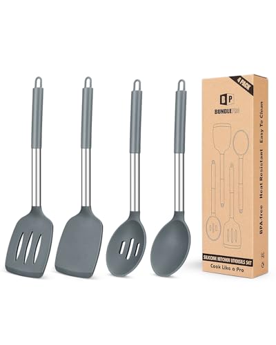 Pack of 4 Silicone Cooking Utensils Set (4 Count)