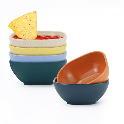 Wheat Straw Dipping Bowls Set of 6