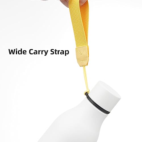 18 oz Insulated Stainless Steel Metal Water Bottle with Strap