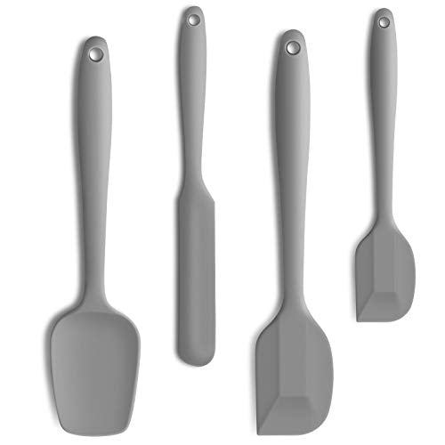 4 Piece Silicone Spatula Set with Stainless Steel Core (4 Count)