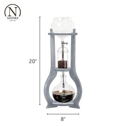 Iced Coffee Cold Brew Drip Tower Coffee Maker Wooden