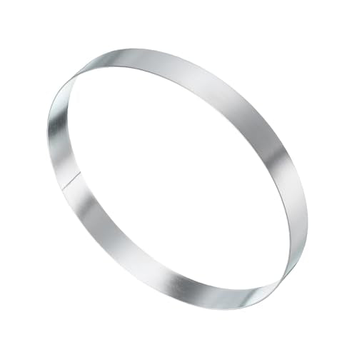 Round Cake Ring 6.69 x 1 Inch Seamless Stainless Steel Pastry Mousse Dessert Ring Mirror Coating for Baking Cooking English Muffins Crumpet Making Tool