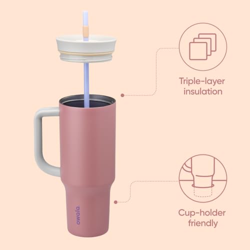 Tumbler Stainless Steel Water Bottle 40 oz Yoga Rose