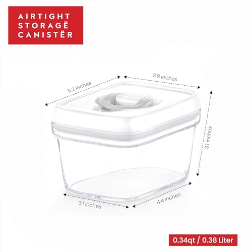 Airtight Food Storage Containers with White Lids (6 Count)