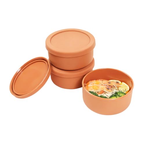 24 fl oz Silicone Food Storage Container with Lid (3 Count)