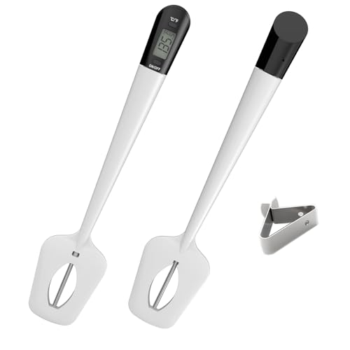 Digital Candy Thermometer Spatula Thermometer Meat Thermometer with Pot Clip & 9" Probe