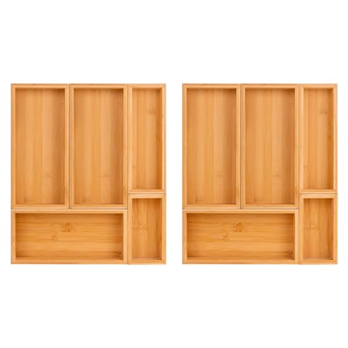 bamboo drawer organizer Set