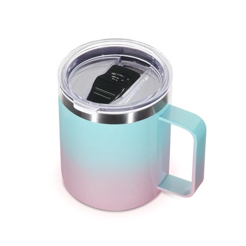 14oz Insulated Stainless Steel Coffee Mug with Leakproof Lid