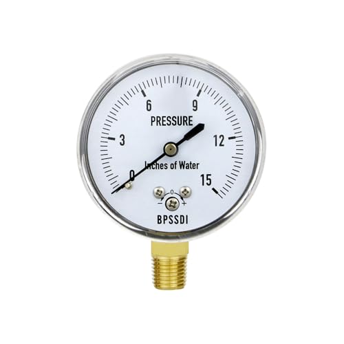0 15 Inches of Water Column Gauge