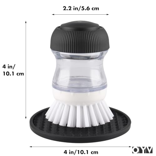 Soap Dispensing Palm Brush Set